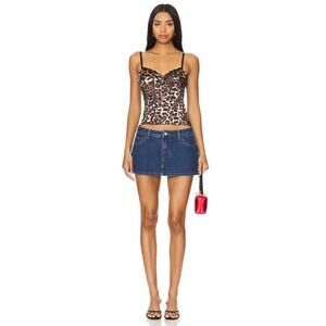 Revolve Superdown Tayler Skort in Dark Wash Blue Size S NWT Y2K Aesthetic